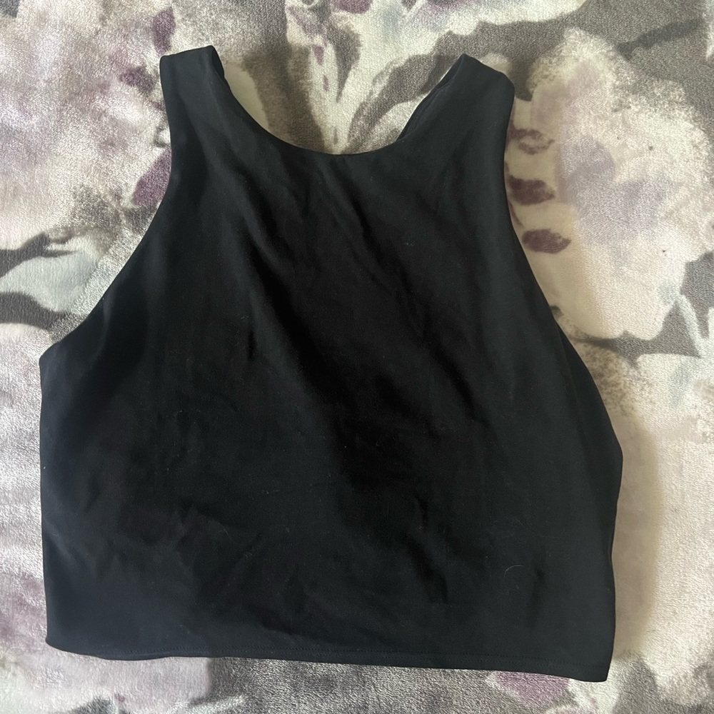 Black padded athleta tank top